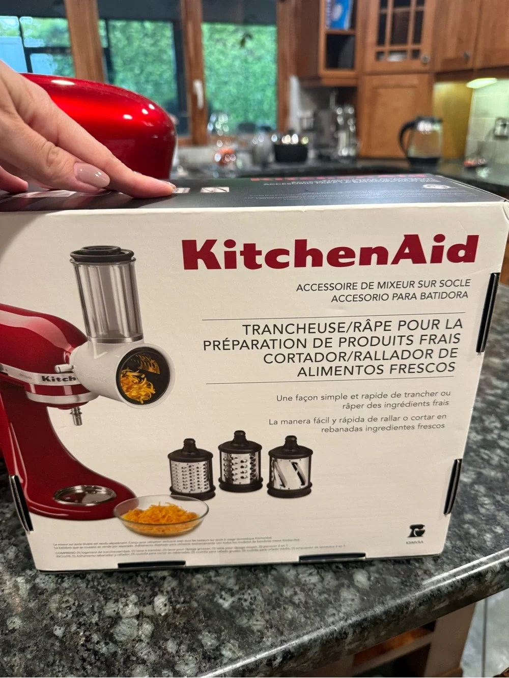 KitchenAid Red Fresh Prep Slicer/Shredder Attachment for Stand Mixers
